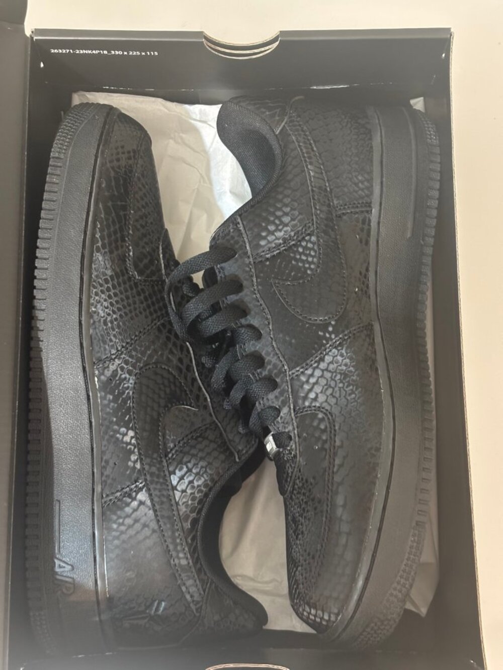 Nike Air Force 1 Low Kobe Black Men's 11.5 (IB0018-003) - Like New Worn Once